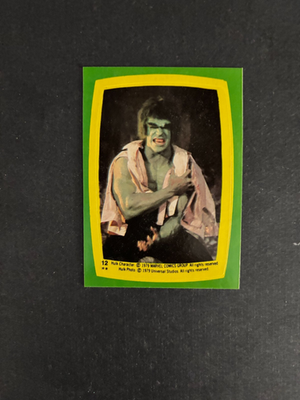 1979 TOPPS INCREDIBLE HULK STICKER #12 THE HULK PACK FRESH | eBay