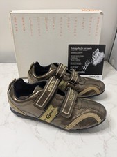 Geox Respira Trainer Shoe bronze & gold Italian Patent Leather Size UK4 Bnwot