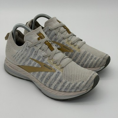 Brooks Bedlam 2 Womens Running Shoes Grey Tan Striped 1202971B164 Size 9