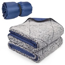 Waterproof Outdoor Blanket with Sherpa Lining, Insulated Waterproof Oxford  ...