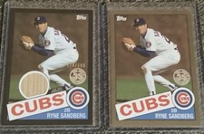 Ryne Sandberg 2020 Topps - 1985 Topps Baseball #85-27 Gold 7/50 & Black 174/199