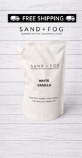 SAND + FOG "White Vanilla" Hand Soap With ALOE Refill Pouch -JUMBO SIZE! -34 Oz. 0.83 per fl oz