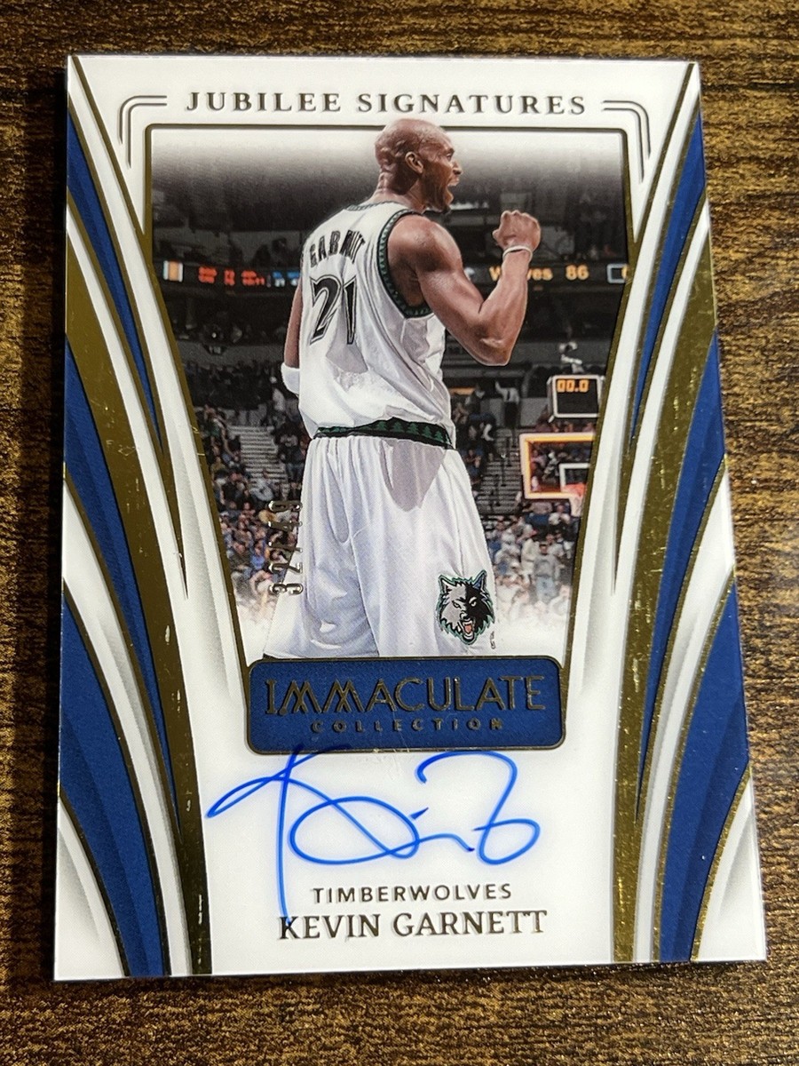 Prizm KEVIN GARNETT AUTO SSP 直筆サインカード 貴重 KEVIN GARNETT 2023-24 Immaculate Jubilee Signatures Auto /49