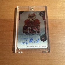 2019 Panini Elements #198 Terry McLaurin Rookie Auto /99 On Card