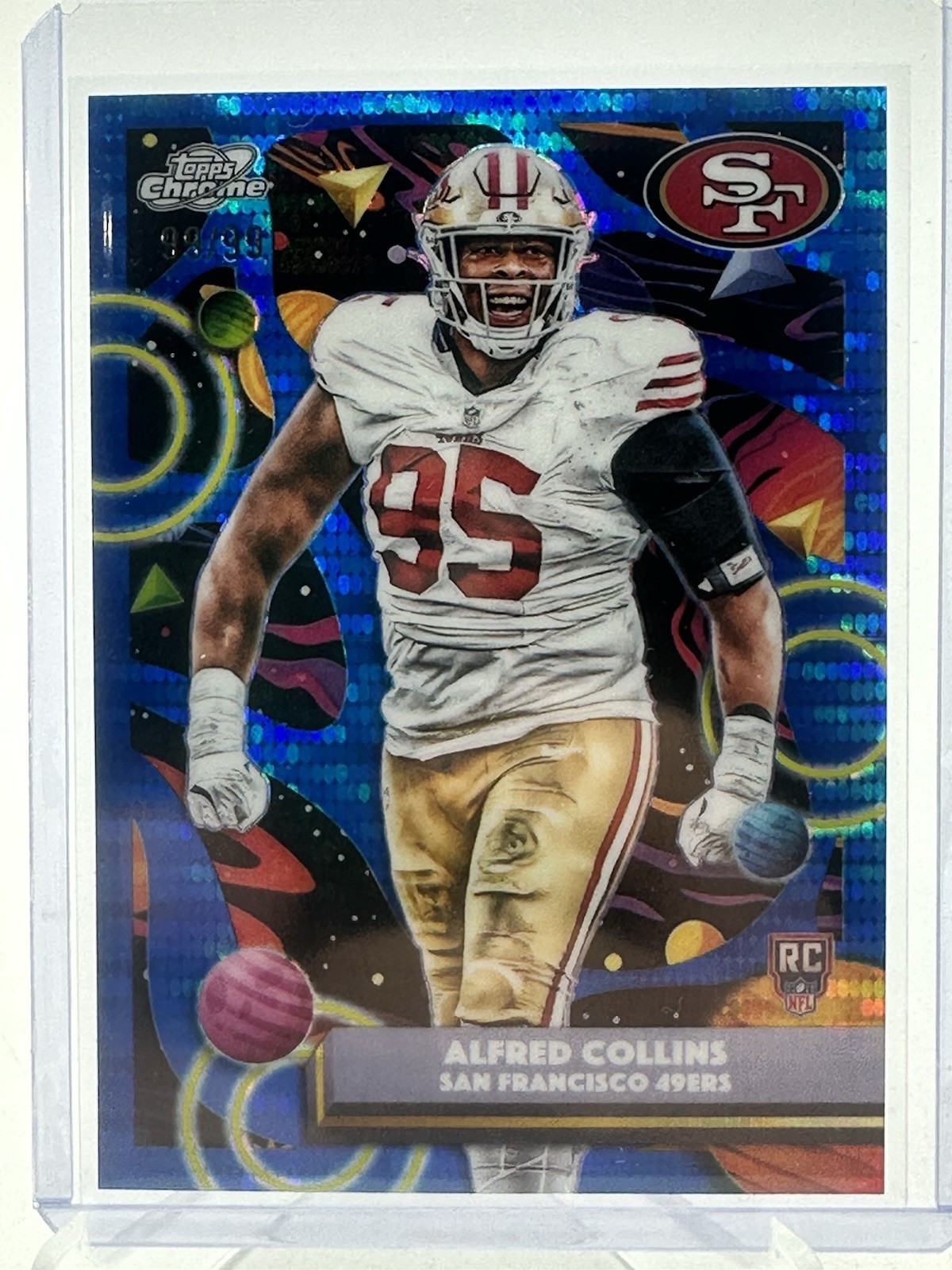 2025 Topps Cosmic Chrome Alfred Collins #187 RC Blue Moon 99/99 Bookend