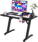44" Gaming Desk PC Computer Table Office Home Ergonomic Z Shaped Table w/ Hook