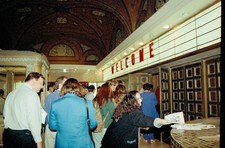 1994 Orpheum Theatre Interior Lobby Welcome Sign & Movie Crowd 35mm Negative