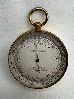 Fine Compensated Pocket Barometer/Altimeter By F.Darton & Co London.