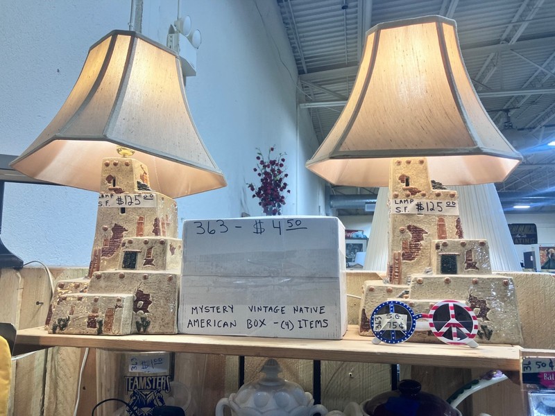 (2) SOUTHWESTERN PUEBLO Lamps - South Side Slopes Pickup Only - PITTSBURGH, PA