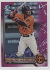 2022 Bowman Chrome Prospects Fuchsia Refractor /199 Aeverson Arteaga #BCP-82 8em