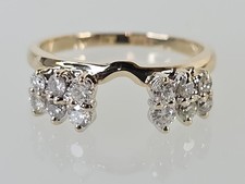 Lady's Gold-Diamond Ring Guard 12 Diamonds .52 Carat T.W. 14K Yellow AM1086113