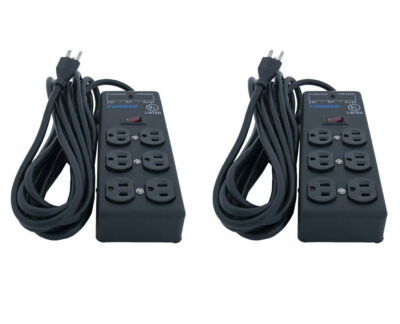 2x Furman SS-6B Pro Plug 6 Outlet AC Surge Power Strip Conditioning