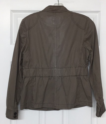 Ann Taylor Loft Utility Jacket Putty Color Petite Sz 6P - Picture 5 of 5