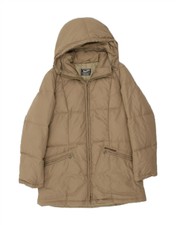 Gas Womens Hooded Padded Coat Uk 14 Medium Brown Polyamide Bg60
