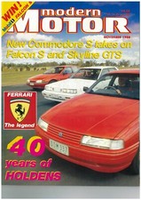 MODERN MOTOR car Magazine November 1988 Nissan Skyline Ford Falcon Toyota Supra