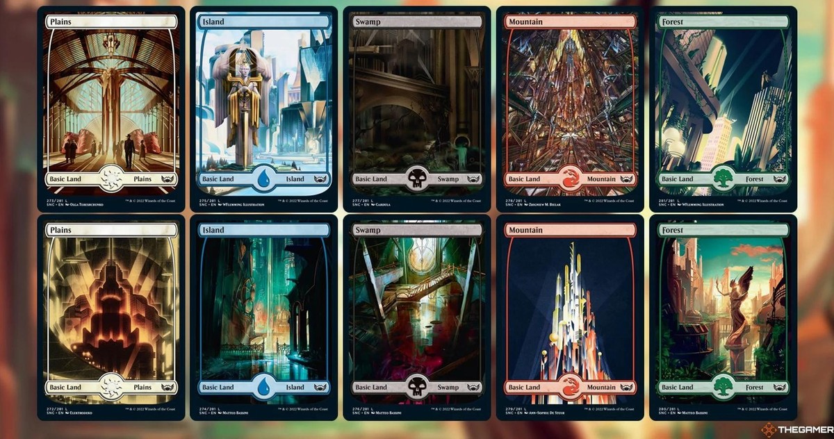 Choose your FULL ART Metropolis Land ~ Streets of New Capenna [ NM