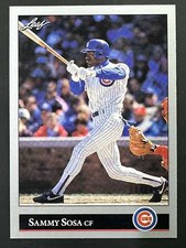 1992 Leaf Baseball Sammy Sosa Cubs Base Card Series 2 412