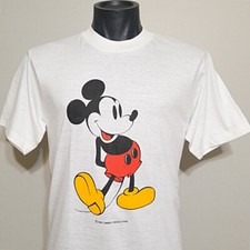 Nos Vintage 90s Mickey Mouse T Shirt L Jerzees Walt Disney Productions USA Tee