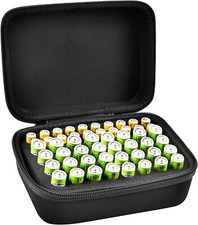 COMECASE AA and AAA Battery Organizer Carrying Case