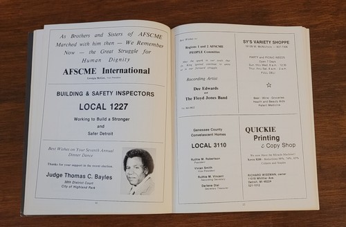 AFL-CIO COBO HALL DETROIT 1981 RARA EXHIBICIÓN CENA DR MARTIN LUTHER KING JR - Imagen 11 de 16