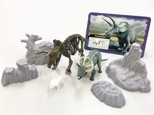 Doyusha Dinosaur Museum AR Triceratops Painted Assembled skeleton Figure Set New