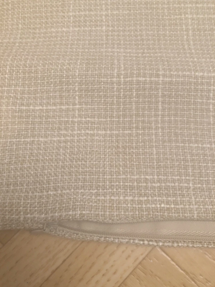 2 Kissenbezüge beige ca. 49 cm x 49 cm