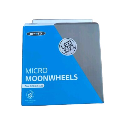 Micro Moonwheels Led Glitter Wheels Size 120mm Set Micro Mini Roller