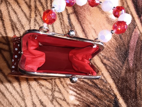 Disney Minnie Mouse Red & White Evening Clutch, So Cute - Picture 3 of 4
