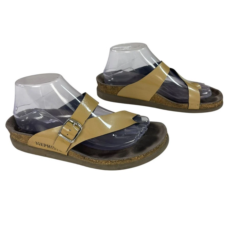 Sandalias de cuero tostado Mephisto Helen para mujer talla US9 EU39 Foto 2 de 4