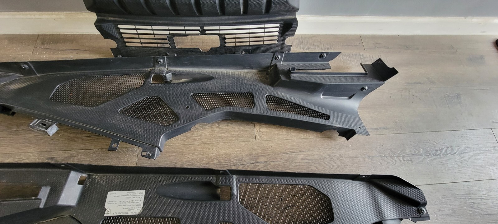 LAMBORGHINI HURACAN REAR ENGINE BAY COVERS OEM 4T0864211 4T0863082 4T08630821