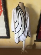 Nwt Lindi S Art To Wear White Black Jacket Kimono Topper Sculpture