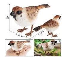 12cm Sparrow Bird PVC Toy Wild Animal Figure Doll Kids Gift