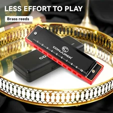 CONJURER 10Hole Diatonic Harmonica Key of C Blues Harmonica Mouth Organ New Gift