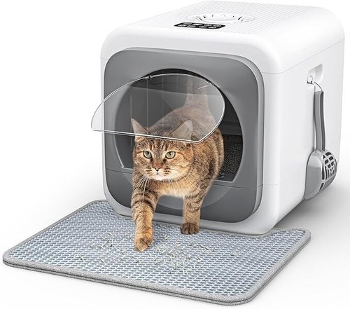 smart-enclosed-cat-litter-box-for-big-multiple-cats-with-infrared