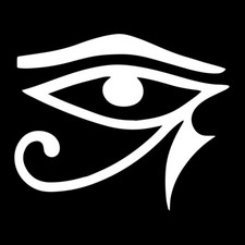 Eye of Horus Vinyl Decal - White 6 Inch