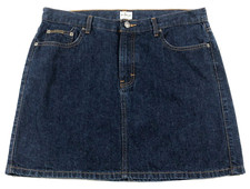 Calvin Klein Juniors 5 Pockets Jean Skirt Sz 13 Cotton Denim NWOT