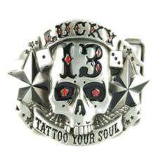 Pirates Skull Belt Buckle Western Cowboy Native American Motorcyclist SK-23 