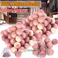 100% Nature Aromatic Red Cedar Balls Repels Bug for Clothes Storage w/Satin Bags