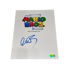 CHARLIE DAY SIGNED 8.5x11 THE SUPER MARIO BROS MOVIE SCRIPT BAS #BJ73365