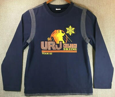 Vintage URight 1983 Double Layer Navy Skiing Shirt Size 9-10 Years
