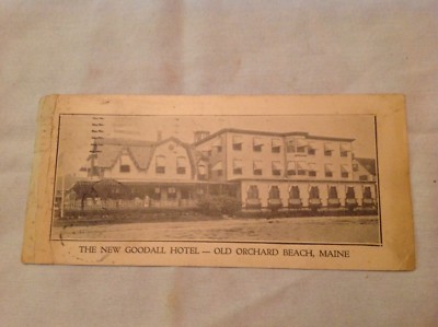 New Goodall Hotel , Old Orchard Beach, Maine Postcard 1929 Postmark
