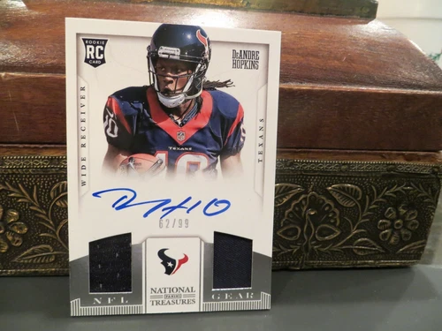 National Treasures Rookie Autograph Jersey Texans DeAndre Hopkins  62/99  2013