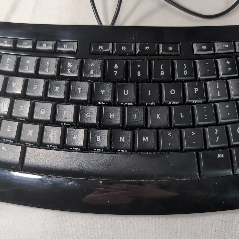 Microsoft Comfort Curve 3000 for Business Ergonomic Wired Keyboard TESTED WORKS - Image 3 of 4