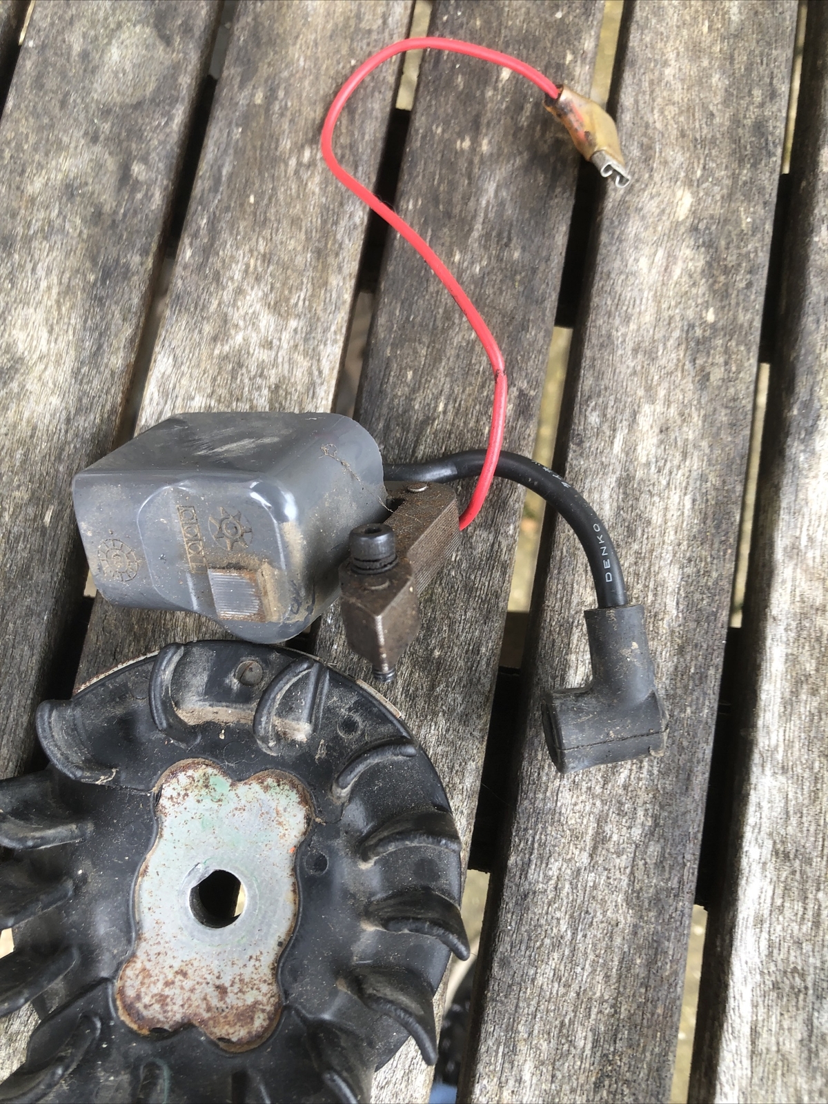 Mantis 2 Stroke Tiller Rotovator Engine Ignition Coil Module + Flywheel