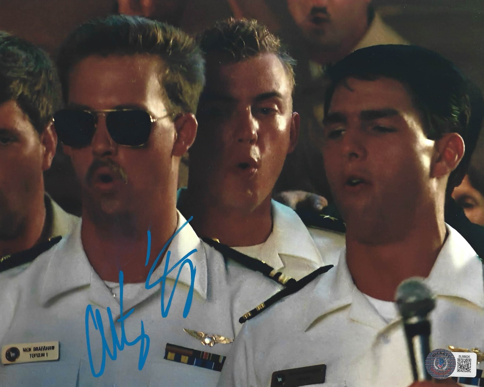 Anthony Edwards Autographed Signed 8x10 Photo Goose Top Gun Beckett 