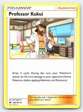 Professor Kukui 128/149 Uncommon Sun & Moon Base Set Pokemon Card - NM