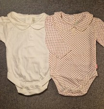 Jojo Maman bebe Baby Girls Bodysuit Set 0-3 Months Floral Vest Bundle (510) 