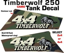 Yamaha Timberwolf 250 4x4 2x4 OEM Camo Tank side Plastic decal graphics sticker