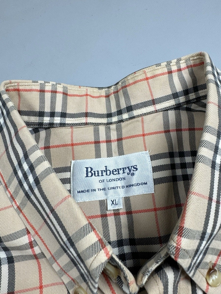 Burberrys Vintage Nova Check Shirt size XL | eBay