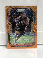 2020 Panini Prizm Donovan Peoples-Jones Orange Lazer Prizm Rookie Card No. 319. rookie card picture